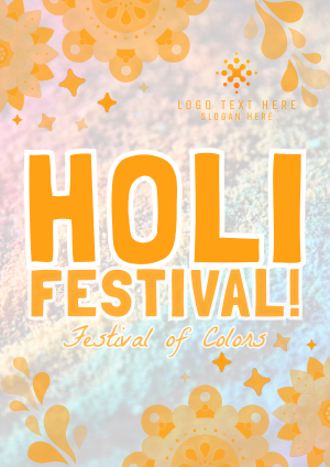 Mandala Holi Festival of Colors Flyer Image Preview