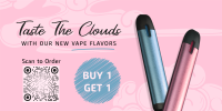 Vape Clouds Twitter Post Design