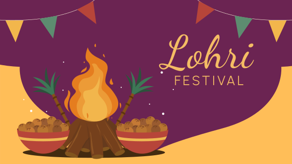 Lohri Festival Facebook Event Cover Design Image Preview