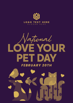 National Love Your Pet Day Poster Image Preview