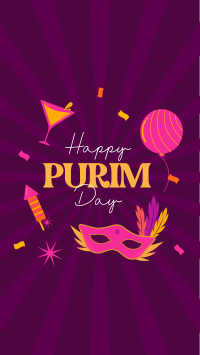 Purim Celebration Facebook story Image Preview