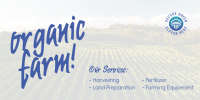 Organic Agriculture Twitter Post Design