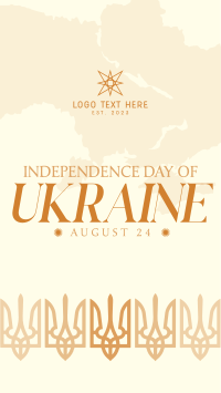 Symbolic Ukraine Independence Facebook Story Design