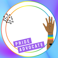 Pride Advocate Pinterest Profile Picture Design