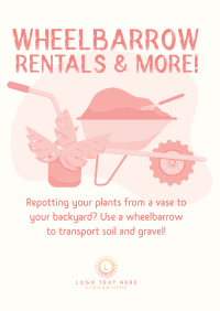 Wheelbarrow Rentals Flyer Design