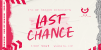 Grunge End Of Season Sale Twitter Post Image Preview