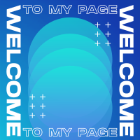 Modern Geometric Welcome Instagram Post Preview