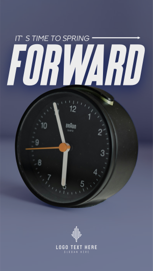 Spring Forward Facebook story Image Preview