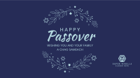 Passover Leaves Zoom Background Design