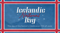 Textured Icelandic National Day Animation Image Preview