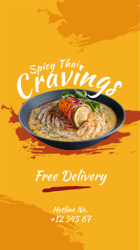 Spicy Thai Cravings Facebook Story Design