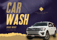 Car Wash Professional Service Postcard Image Preview