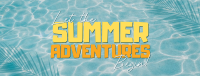 Textured Pool Summer Quote Facebook cover Image Preview