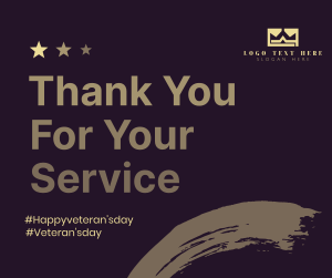 Thank You Veterans Facebook post Image Preview