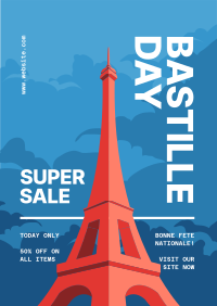 Bastille Day Sale Poster Image Preview