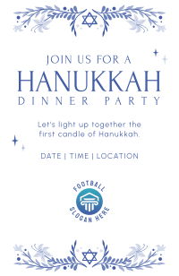 Celebrating Hanukkah Invitation Design