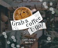 Open Daily Cafe Facebook Post Design