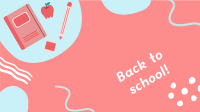 Cute Back to School Facebook event cover Image Preview