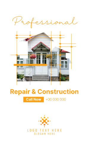 Repair and Construction Facebook story Image Preview