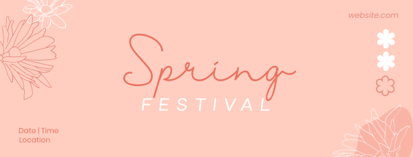 Spring Festival Facebook Cover Design Image Preview