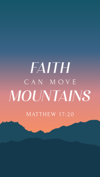 Faith Move Mountains Instagram reel Image Preview