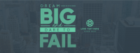 Dreaming Big Facebook cover Image Preview
