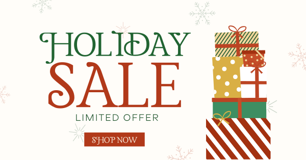 Holiday Gift Sale Facebook Ad Design