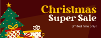 Christmas Super Sale Facebook cover Image Preview