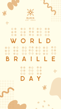 Braille Day Doodle Facebook Story Image Preview