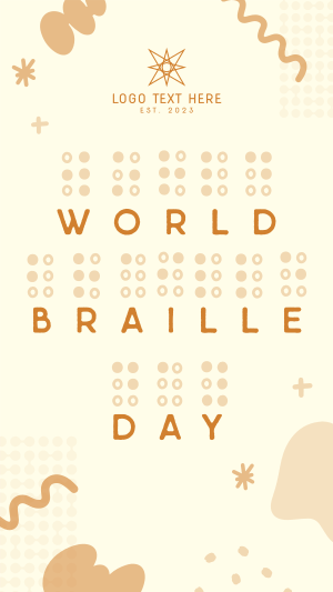 Braille Day Doodle Facebook story Image Preview