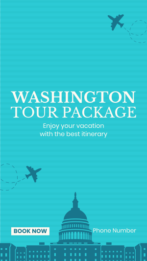 Washington Travel Package Instagram story Image Preview