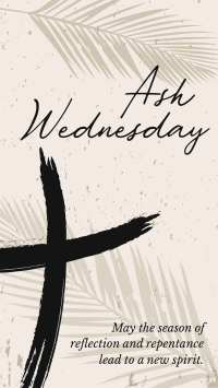 Greetings Ash Wednesday Facebook story Image Preview
