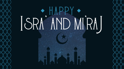 Isra' and Mi'raj Night Facebook Event Cover Image Preview