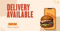 Burger On The Go Facebook Ad Design
