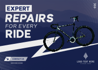 Bicycle Repair Lightning Postcard Image Preview