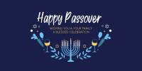Celebrate Passover  Twitter Post Design