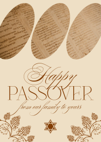 Modern Nostalgia Passover Poster Design
