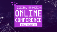 Online Conference Facebook Event Cover Design