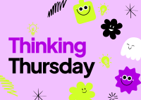 Thinking Thursdays Postcard Design