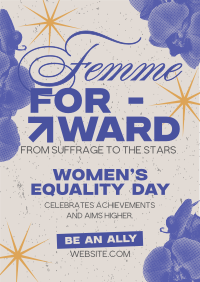 Femme Equality Greeting Flyer Design