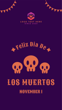 Dias De Los Muertos Greeting Facebook story Image Preview