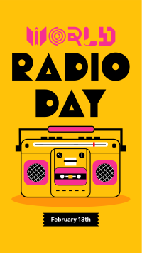 Radio Day Retro Instagram Story Design