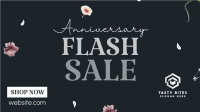 Anniversary Flash Sale Facebook Event Cover Image Preview