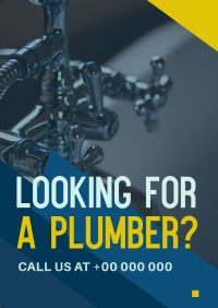 Modern Clean Plumbing Service Flyer Image Preview