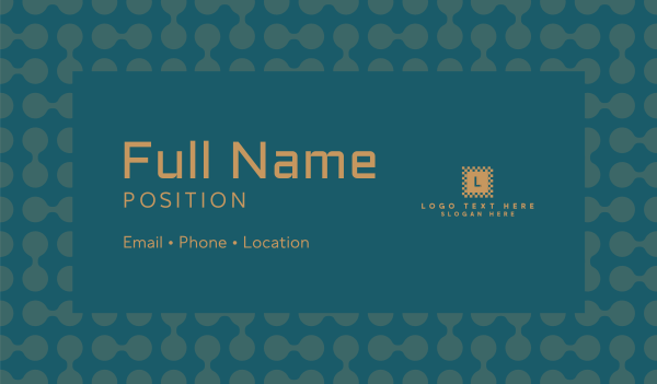 Circuit Pattern Business Card Design Image Preview