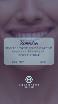Dental Self-Care Reminder TikTok video Image Preview
