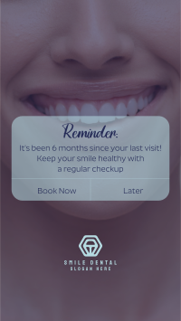 Dental Self-Care Reminder TikTok Video Image Preview