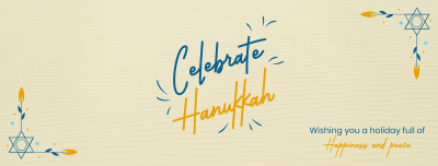 Hanukkah Holiday Facebook cover Image Preview