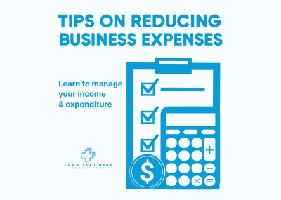 Reduce Expenses Postcard Image Preview