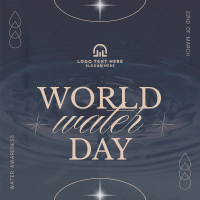 World Water Day Greeting Instagram Post Design
